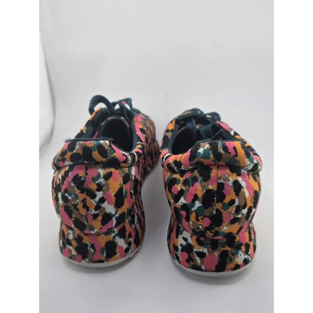 Zara Woman Multicolor Leopard Print Sneakers EU 40 US 9 Floral Casual Shoes